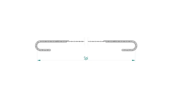 End tensioned screen