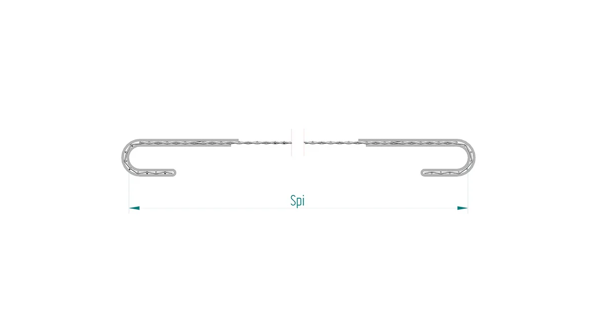 End tensioned screen