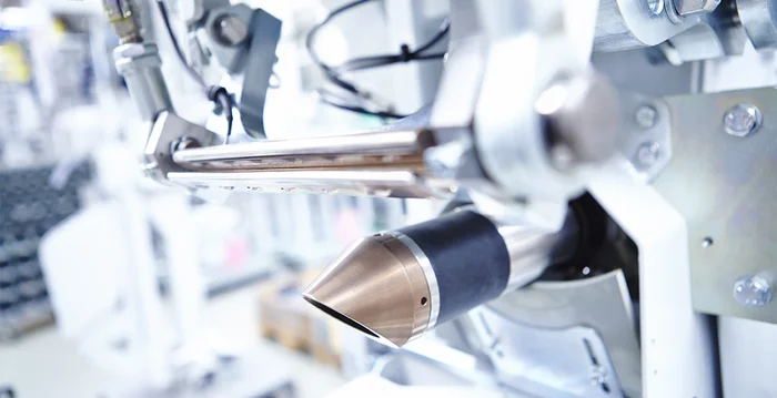 Detailed view of a SEAL unit with a filling tube