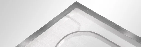 HAVER Rechteckrahmen mit Ultraschallleitersystem im Detail