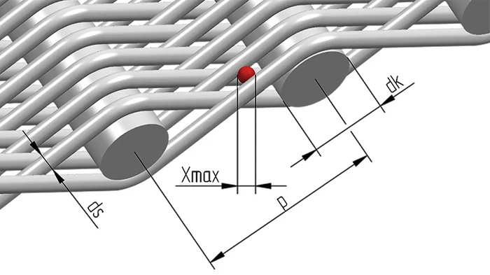 Vue 3D bille MINIMESH® HIFLO-S