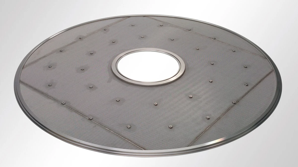 Plaque filtrante POROSTAR® | Filtre Nutsche avec anneaux de bride et plots de fixation