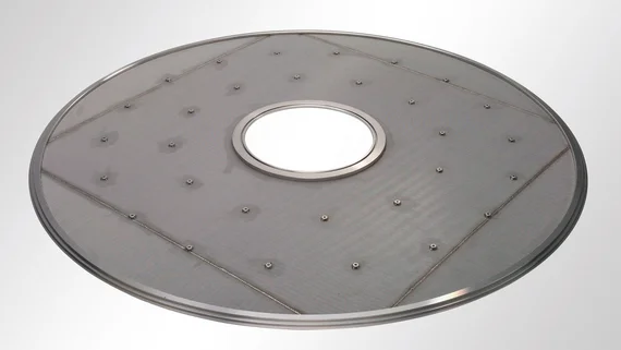 Plaque filtrante POROSTAR® | Filtre Nutsche avec anneaux de bride et plots de fixation