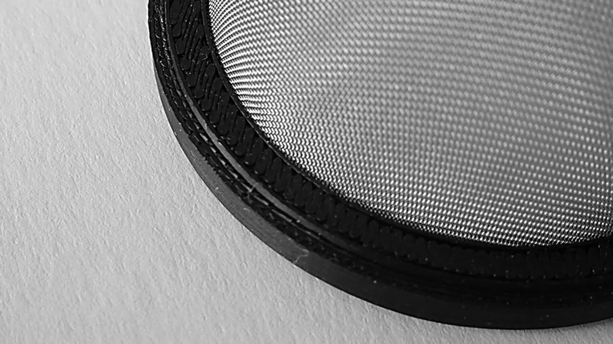 Abgasfilter aus dem 3D Druck im Detail