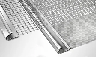 Two different types of HAVER screen sections