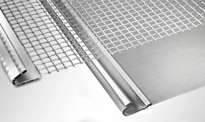 Two different types of HAVER screen sections