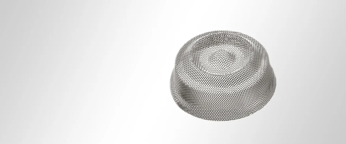 Pièce emboutie ronde en toile métallique