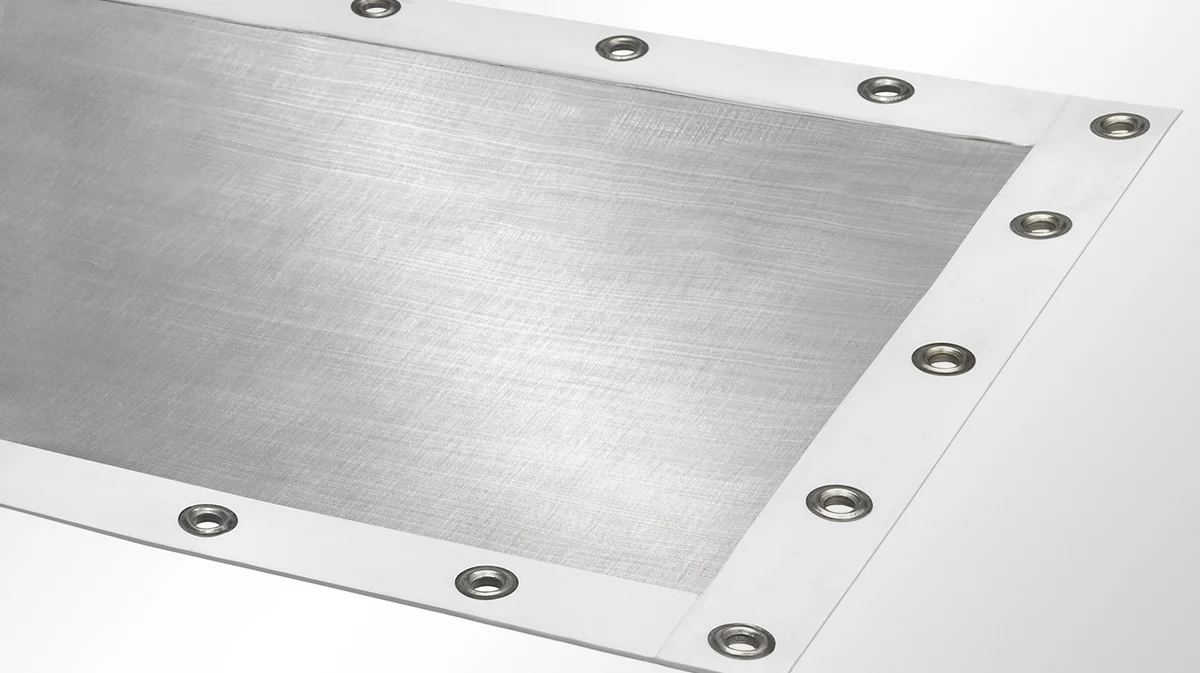 Siebtücher mit weißer PUR Folie