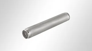 Wire mesh filter cartridge with a connector