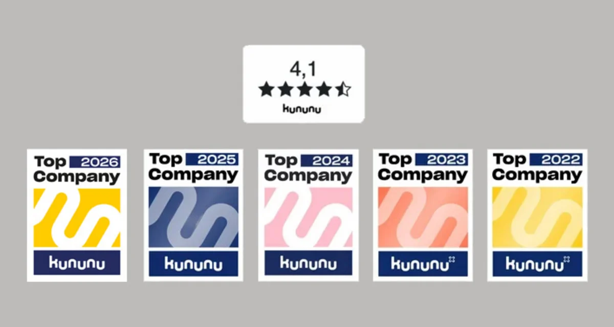 Kununu-Auszeichnungen Top Company 2022–2025 mit Bewertung 4,1 von 5 Sternen für Arbeitgeberqualität bei Haver & Boecker Drahtweberei.