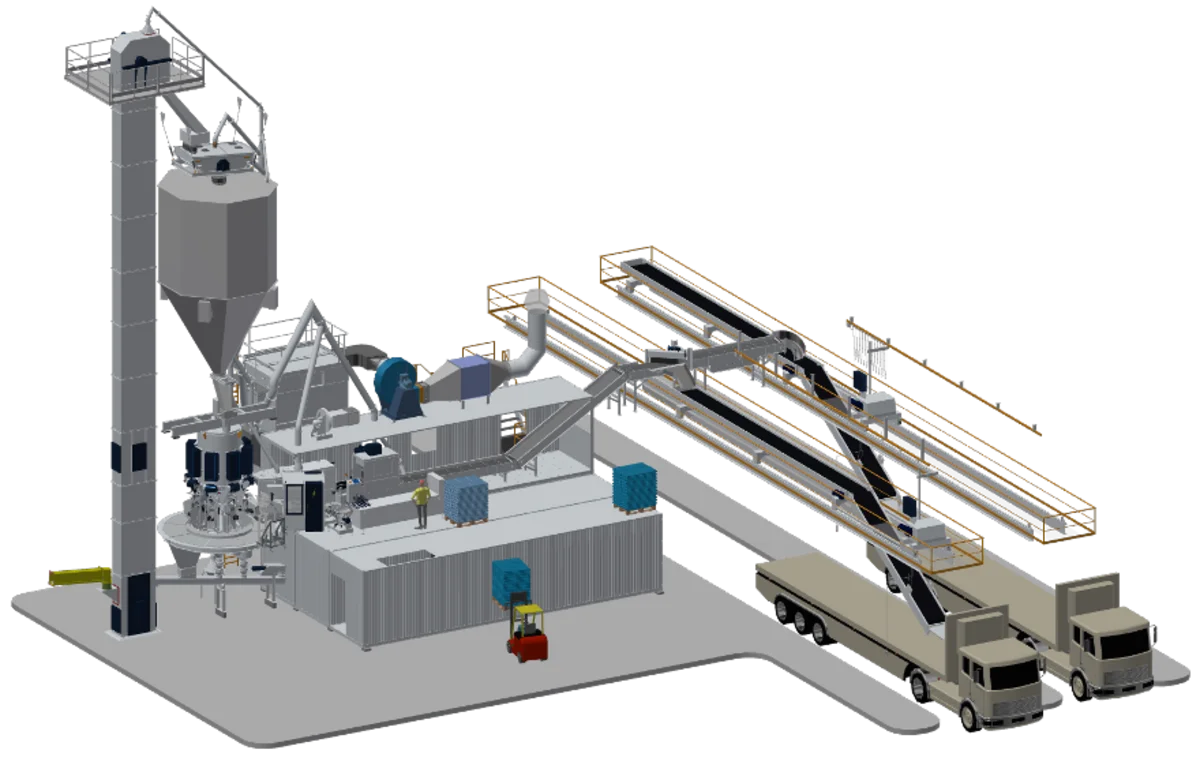 OCTAPLANT modular cement packing plant