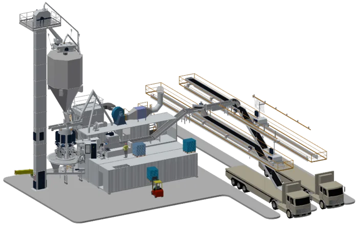OCTAPLANT modular cement packing plant