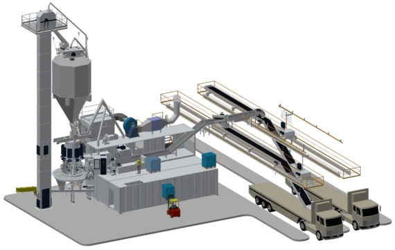 OCTAPLANT modular cement packing plant