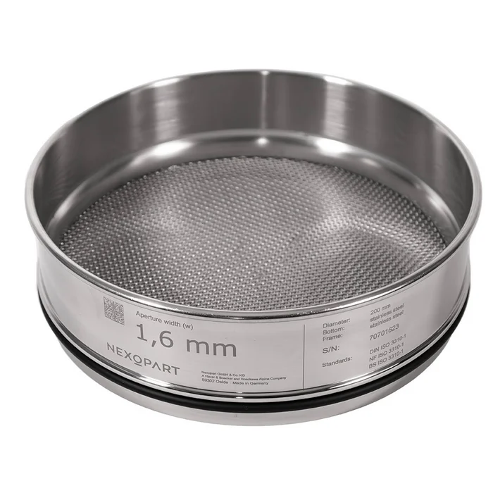 NEXOPART Test Sieve with stainless steel frame according to ISO 3310-1