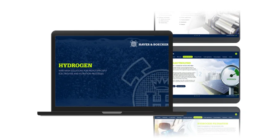 A laptop displaying the cover page of the Engineer's Guide with the title “Hydrogen,” with screenshots of the content in the background.