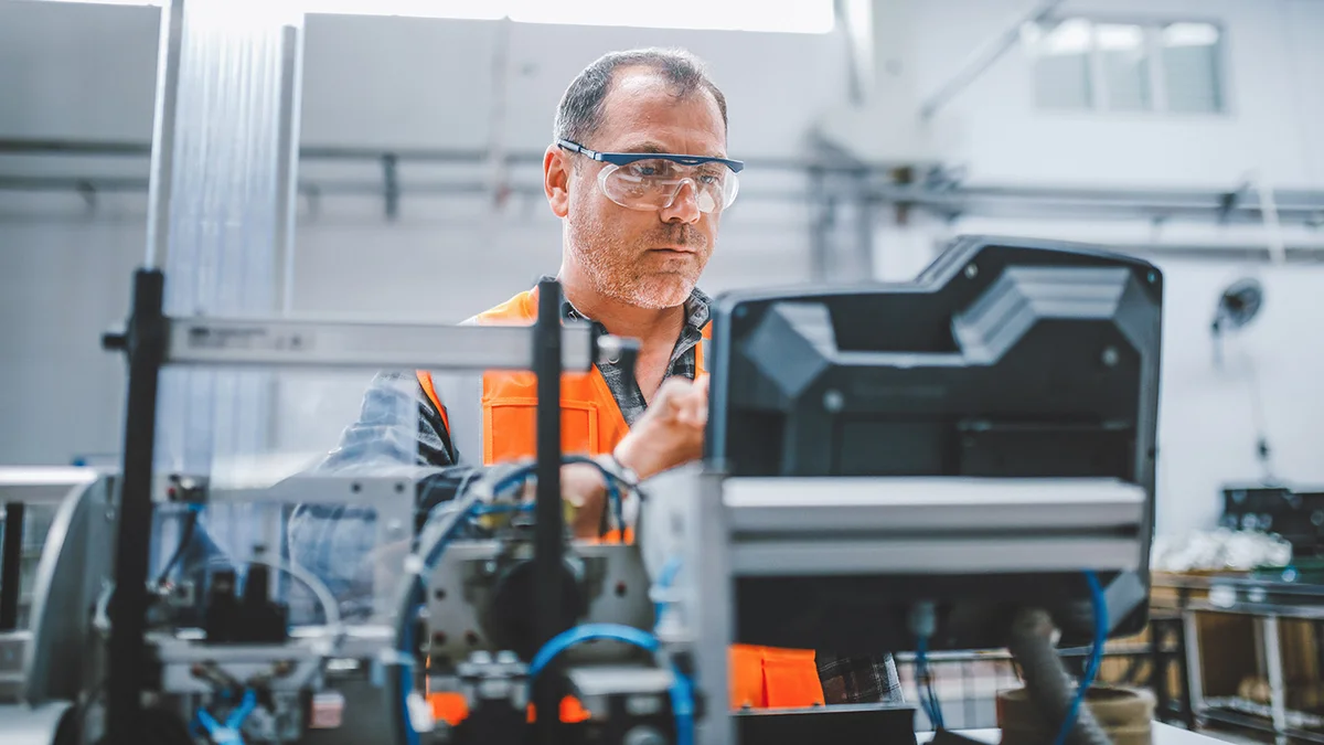 Ouvriers industriels dans une usine de fabrication