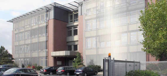 Administration building of the Haver & Boecker wire weaving division