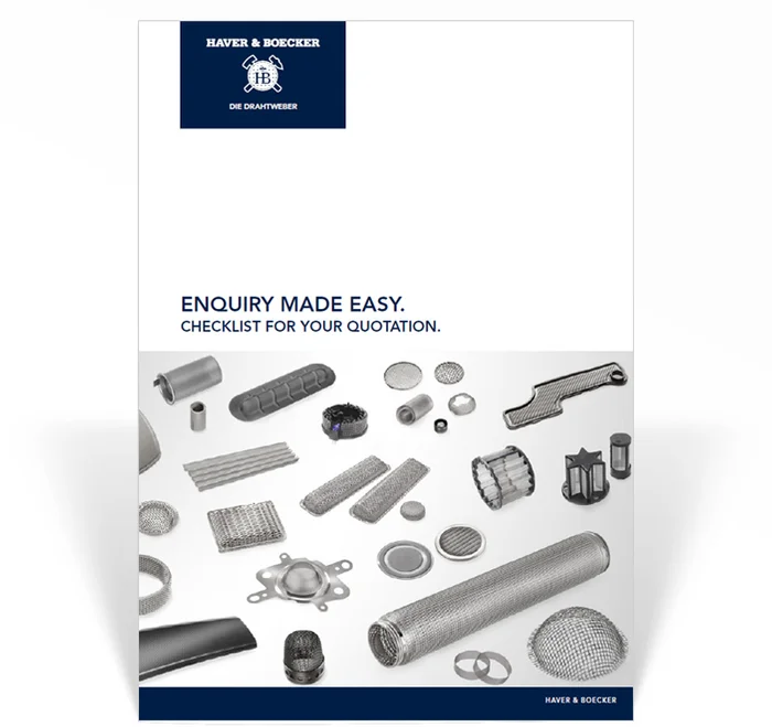 View the checklist for your request for a quotation.