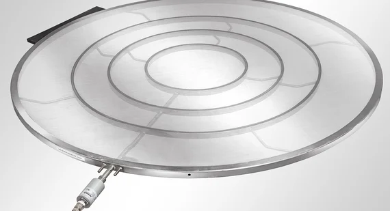 HAVER Rundsiebrahmen mit direkter Schallleiter-Zuführung