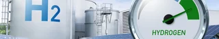 Eine Wasserstofffabrik für die Produktion von grünem Wasserstoff aus erneuerbaren Energiequellen.