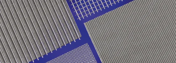 blaues Stimmungsbild Gewebe Quadratmasche