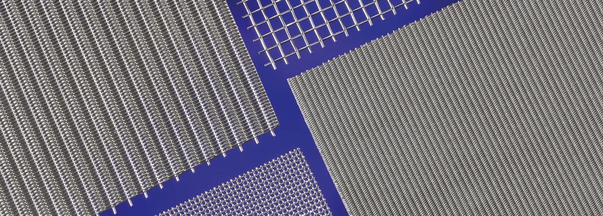 blaues Stimmungsbild Gewebe Quadratmasche