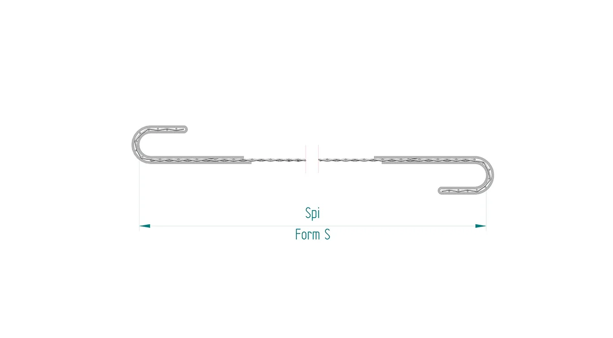 End tensioned screen one hook up, one hook down