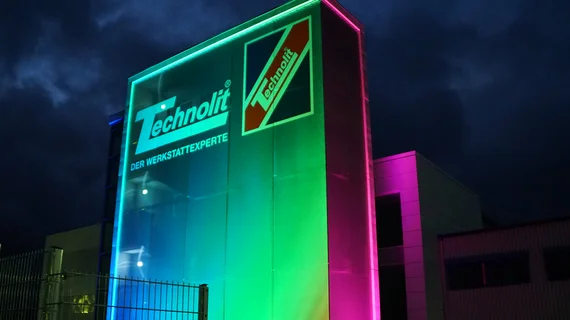 Toile éclairée Technolit Großenlüder, Allemagne.