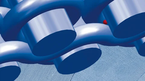 Drawing of a cross-section of RPD HIFLO on fabric