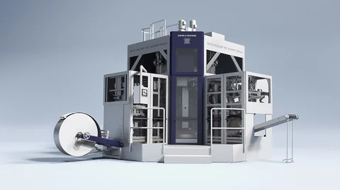 Das moderne Hochleistungssystem für die Verpackung von Baustoffe, Bauchemikalien, Mineralien in Foliensäcke mit sämtlichen Maschinenkomponenten