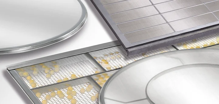 HAVER screen frames in different shapes