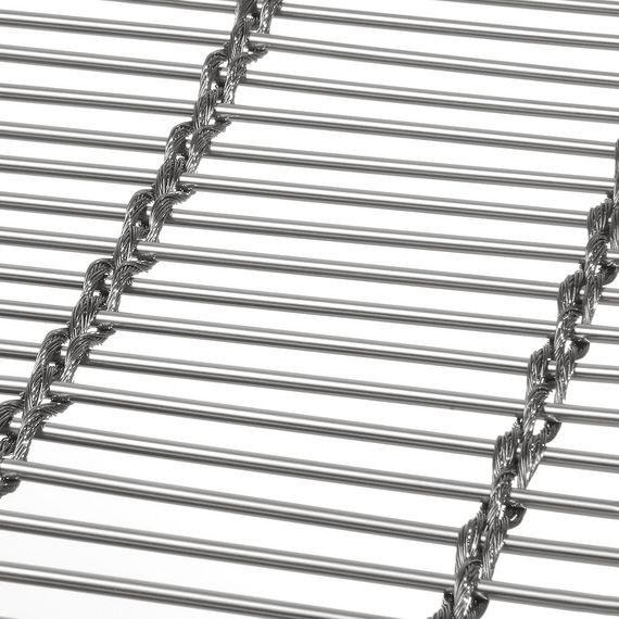 Four of Haver & Boecker's most popular wire mesh types - in addition to cable mesh MULTI-BARRETTE, three wire meshes DOGLA-TRIO, EGLA-TWIN and EGLA-DUO.