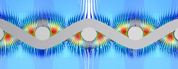 Conception virtuelle de tissus - comportement d'écoulement