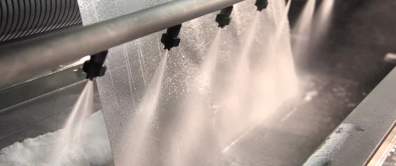 Aqueous cleaning of wire cloth in rolls is only one of many options.