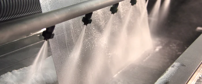 Aqueous cleaning of wire cloth in rolls is only one of many options.
