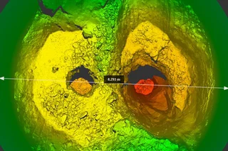 Die XYLOSCAN-Technologie zur 3D-Silovermessung von IBAU Hamburg zeigt die Materialverteilung und das Fließmuster im Siloinneren.