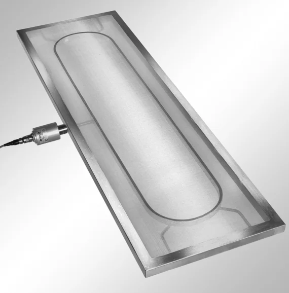 HAVER Rechteckrahmen mit Ultraschallleitersystem