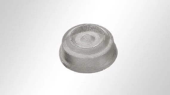 Pièce moulée en toile métallique ronde avec élévations