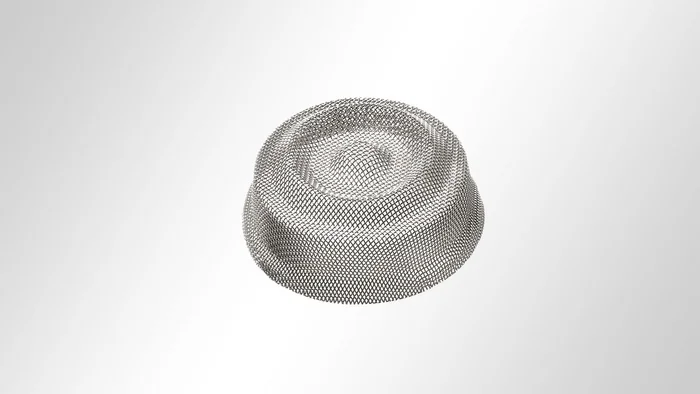 Pièce moulée en toile métallique ronde avec élévations