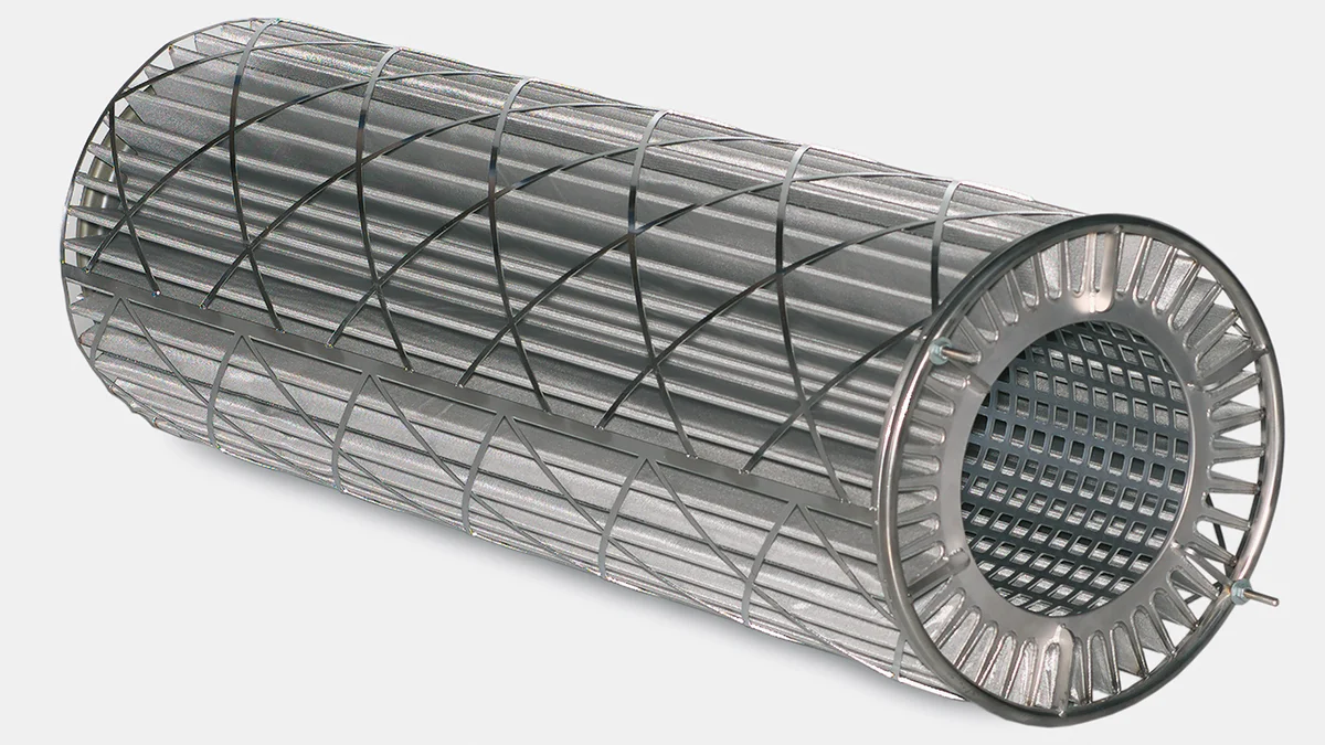 Filtre étoile en POROSTAR® avec grille de soutien