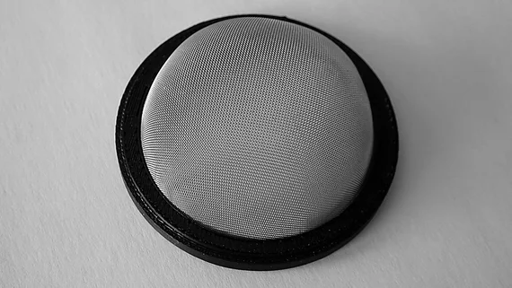 Abgasfilter mit Rahmen aus dem 3D Drucker