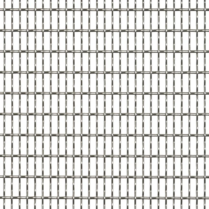 DOKAWELL wire mesh with intermediate crimps in one direction