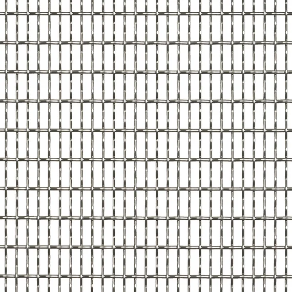 DOKAWELL wire mesh with intermediate crimps in one direction