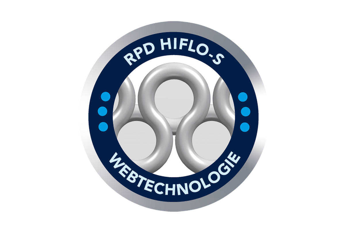 Siegel aus Zeichnung Querschnitt RPD-HIFLO Webtechnologie