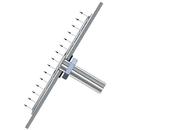 Produktbild einer PLYMESH Metall-Drahtgewebe-Verbundplatte von der Seite