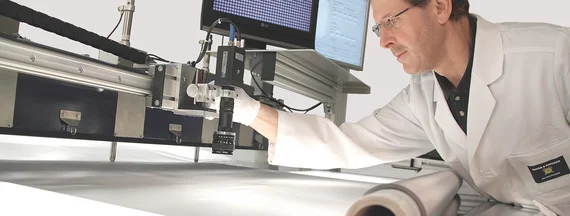 Screen printing mesh thickness test