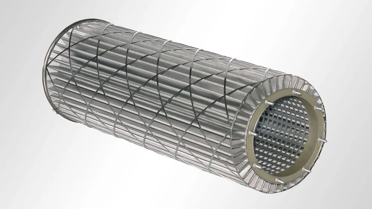 POROSTAR® starfilter with reinforcement cage