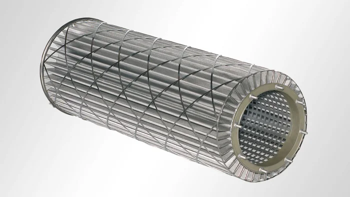 POROSTAR® starfilter with reinforcement cage