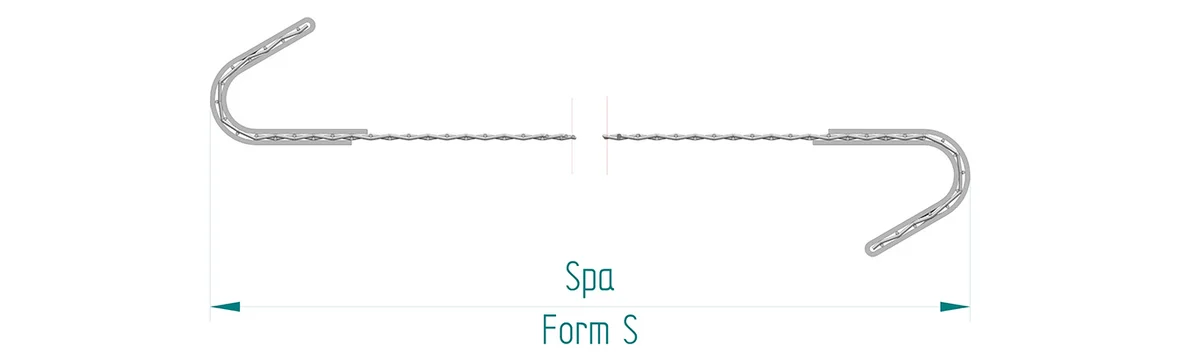 Side tensioned screen one hook up, one hook down
