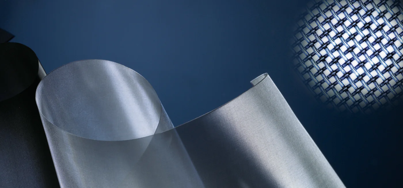 Detailed image of a fabric roll with 250 mesh screen printing fabric